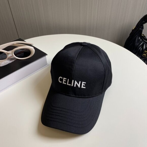 Celine Triomphe Women's Adjustable Baseball Cap (Black) - Picture 2 of 6